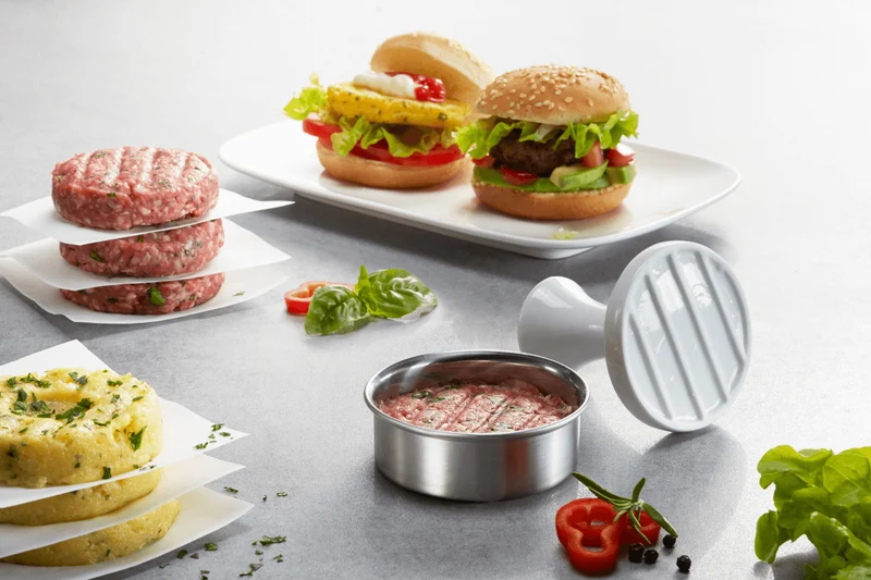 Presse à burger Gefu Spark pour mini-burgers en inox et porcelaine