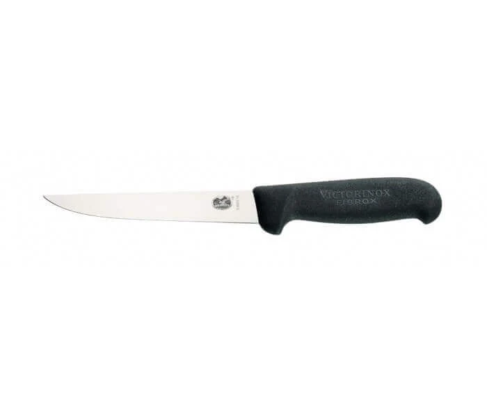 Couteau à saigner/découper 12 cm, manche fibrox noir Victorinox 5.6003.12