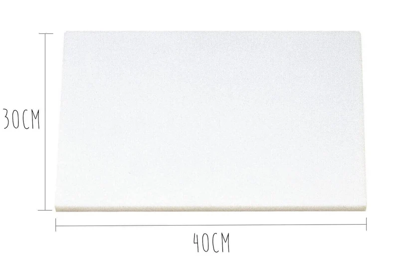 Planche à découper polyéthylène blanc HD500 avec pieds 40x30cm
