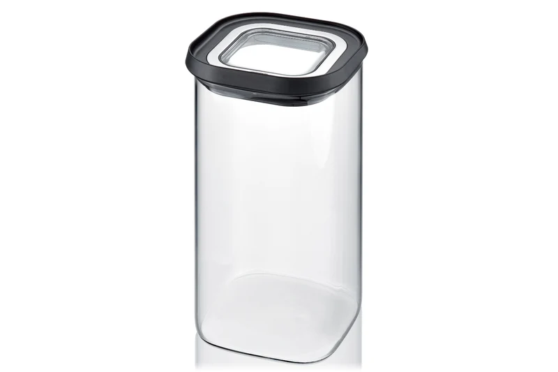 Boîte de conservation Gefu Pantry en verre borosilicate 1400ml + 3 étiquettes autocollantes