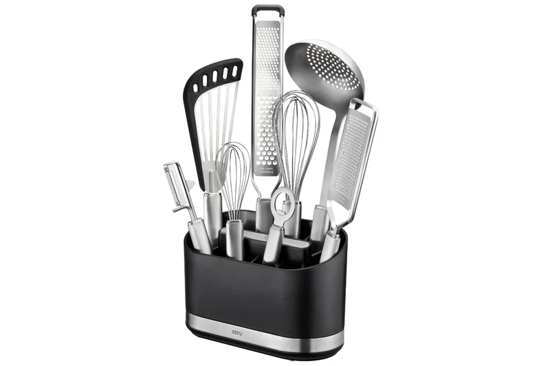 Porte-ustensiles Gefu Smartline 10 compartiments inox/ABS
