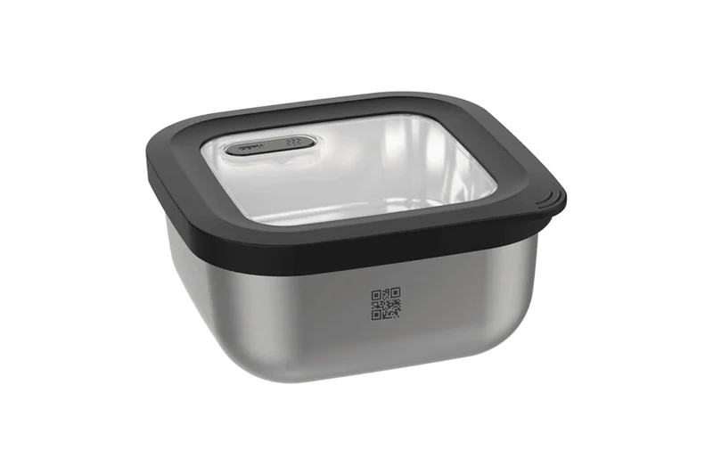 Boîte de conservation Gefu Provido carrée 400ml en acier inox