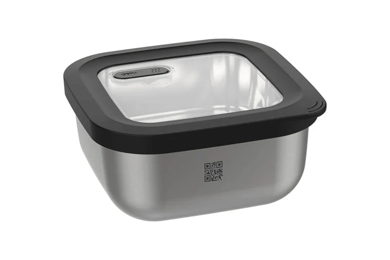 Boîte de conservation Gefu Provido carrée 900ml en acier inox