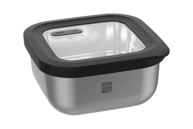 Boîte de conservation Gefu Provido carrée 1800ml en acier inox