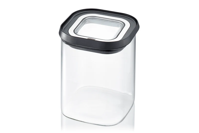 Boîte de conservation Gefu Pantry en verre borosilicate 900ml + 3 étiquettes autocollantes