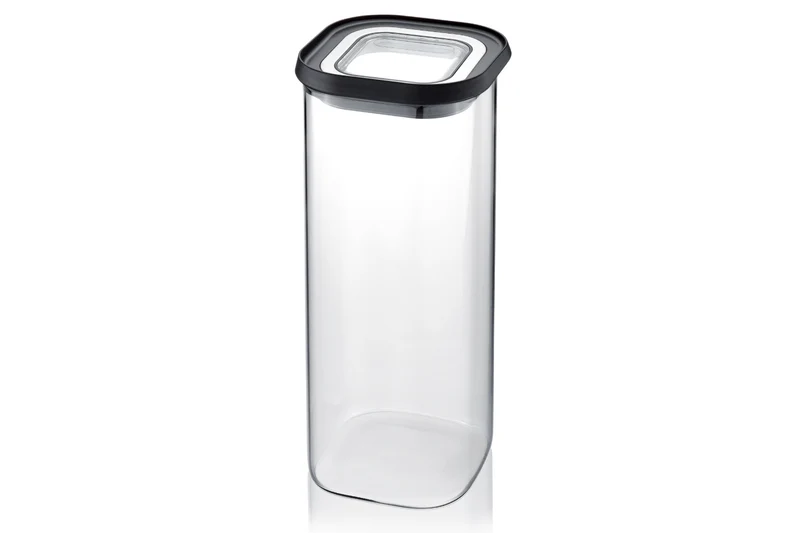 Boîte de conservation Gefu Pantry en verre borosilicate 1900ml + 3 étiquettes autocollantes