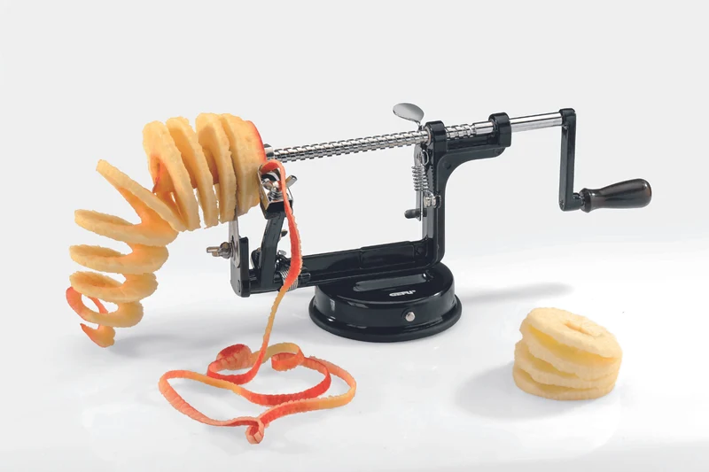 Éplucheur de pommes 3 en 1 Gefu Delicio en aluminium et acier inox