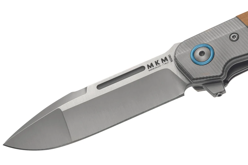 Couteau pliant MKM Clap By LionSteel MK.LS01OT manche Olivier/Titanium 11cm + étui