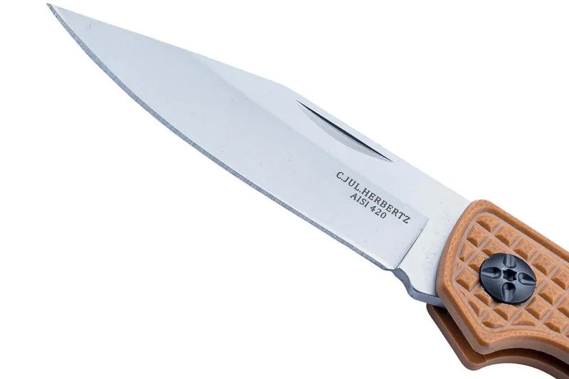 Couteau pliant Herbertz 598911 manche G10 marron antidérapant 10,7cm