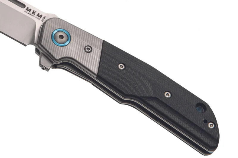 Couteau pliant MKM Clap By LionSteel MK.LS01GTBK manche en G10 noir/titanium 11cm + étui