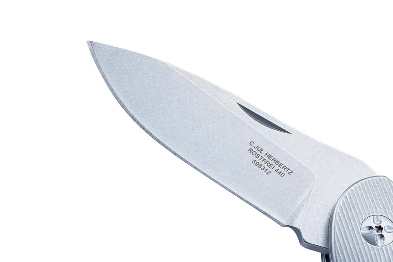 Couteau pliant Herbertz 598312 manche G10 texturé 11,5cm avec mitre en acier inox