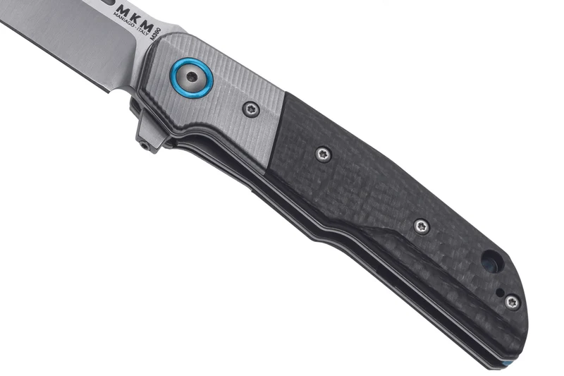 Couteau pliant MKM Clap By LionSteel MK.LS01CT manche en fibre de carbone/titanium 11cm + étui