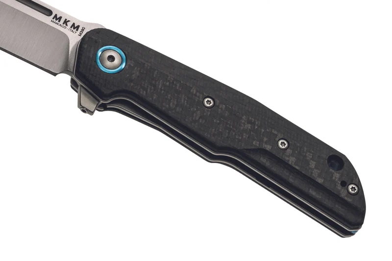 Couteau pliant MKM Clap By LionSteel MK.LS01C manche en fibre de carbone 11cm + étui