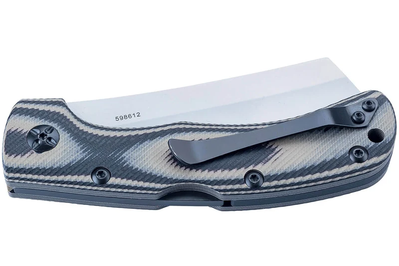 Couteau pliant Herbertz 598612 lame en couperet et manche bicolore en G10 11,5cm