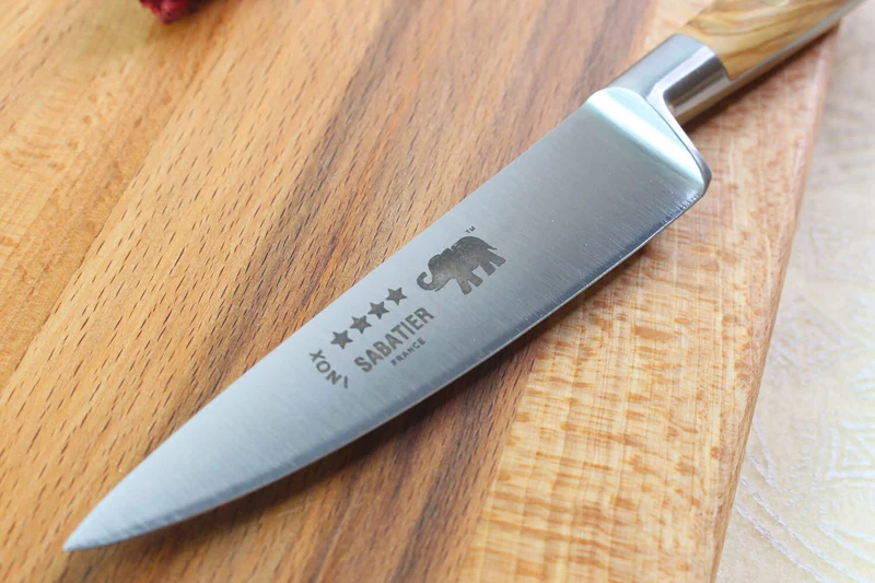 Couteau d'office Sabatier Éléphant Idéal Forgé 10cm manche en olivier