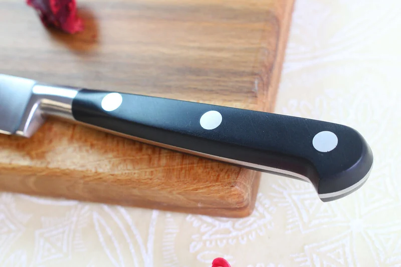 Couteau à steak Sabatier Éléphant Idéal Forgé lame lisse 13cm manche nylon noir