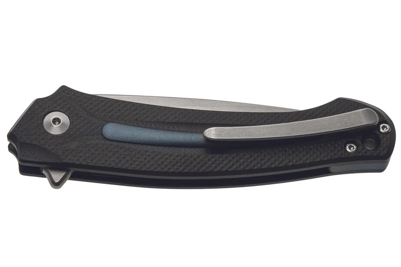 Couteau pliant MKM Arvenis By FOX Knives MK.FX01MGGY manche en G10 noir/Alu gris 12cm+ étui