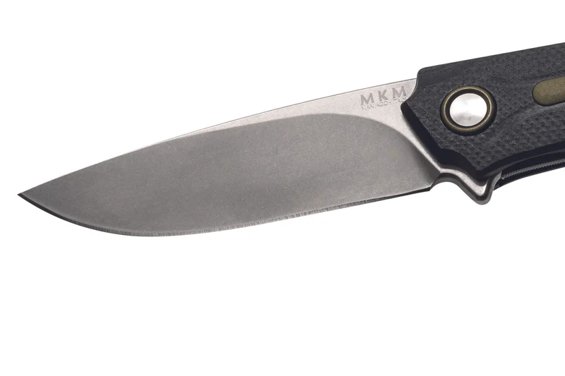 Couteau pliant MKM Arvenis By FOX Knives MK.FX01MGGR manche en G10 noir/Alu vert 12cm + étui