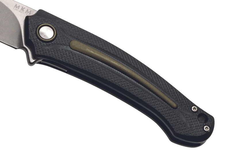 Couteau pliant MKM Arvenis By FOX Knives MK.FX01MGGR manche en G10 noir/Alu vert 12cm + étui