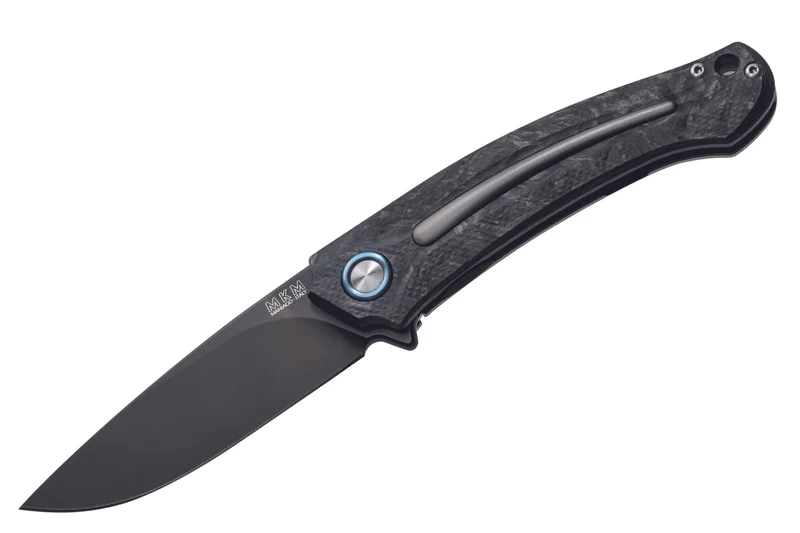Couteau pliant MKM Arvenis By FOX Knives MK.FX01MCT manche en fibres de carbone/titanium 12cm + étui