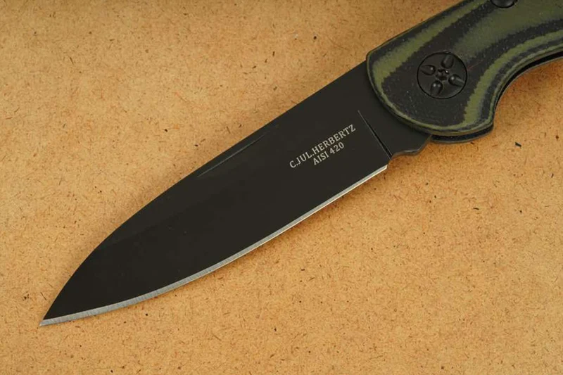 Couteau pliant Herbertz 598711 manche ergonomique G10 bicolore 10,5cm