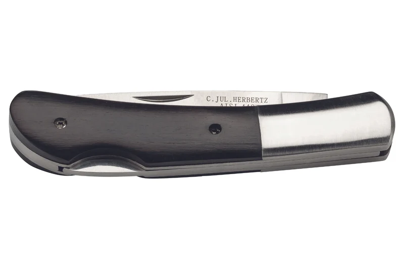 Couteau pliant Herbertz 587 manche en bois 10cm avec mitre acier