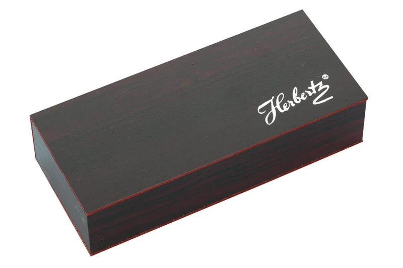 Couteau pliant Herbertz 203111 manche acier / pakkawood 11,2cm + coffret en bois