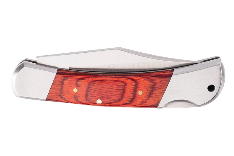 Couteau pliant Herbertz 2141 manche pakkawood marron orangé double mitre