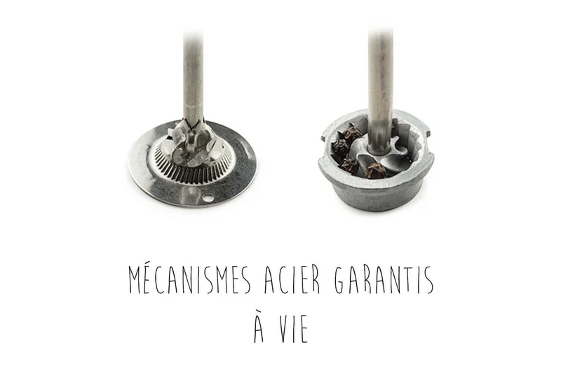 Coffret duo de moulins électriques à sel et à poivre Peugeot Zeli 14cm en ABS brossé