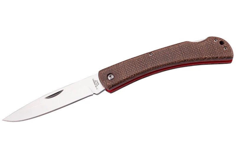 Couteau pliant Herbertz 56401 manche micarta motifs tissés