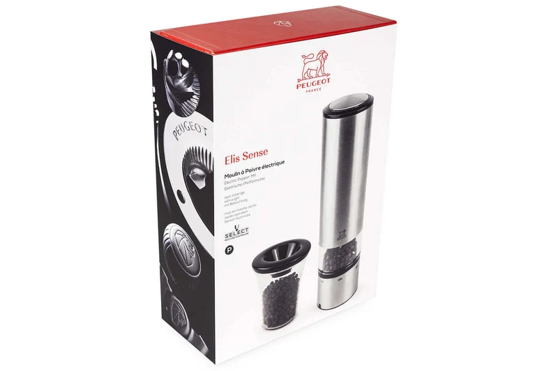Moulin à poivre électrique Peugeot Elis Sense U'Select 20cm inox avec éclairage