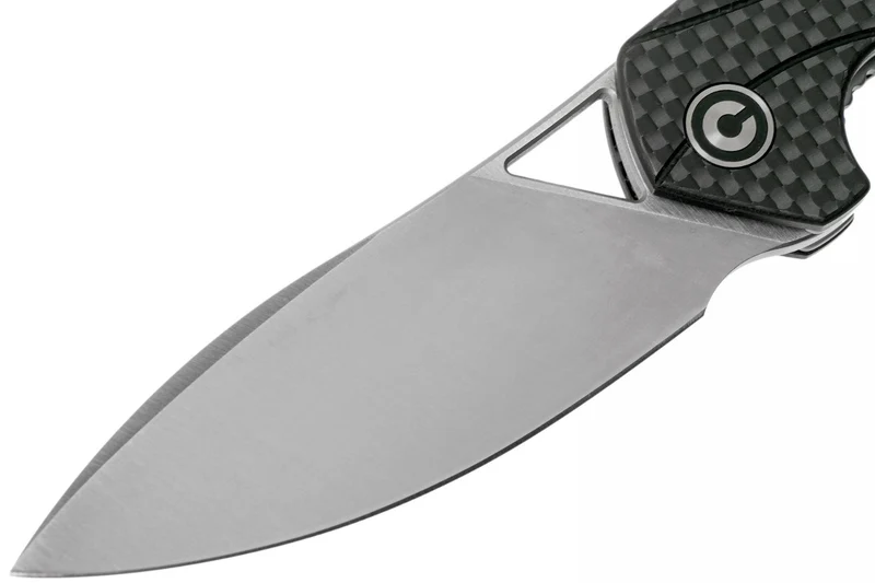 Couteau pliant CIVIVI Anthropos C903C manche en G10/fibre de carbone tout noir 10,6cm