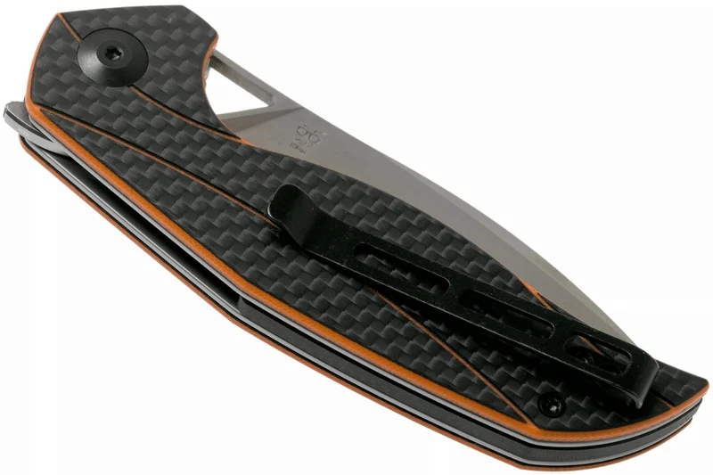 Couteau pliant CIVIVI Anthropos C903A manche en G10/fibre de carbone orange et noir 10,6cm