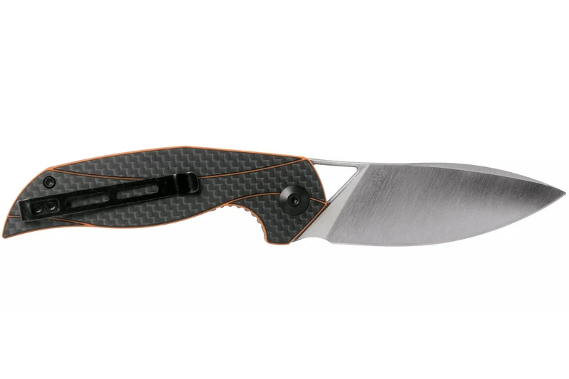 Couteau pliant CIVIVI Anthropos C903A manche en G10/fibre de carbone orange et noir 10,6cm