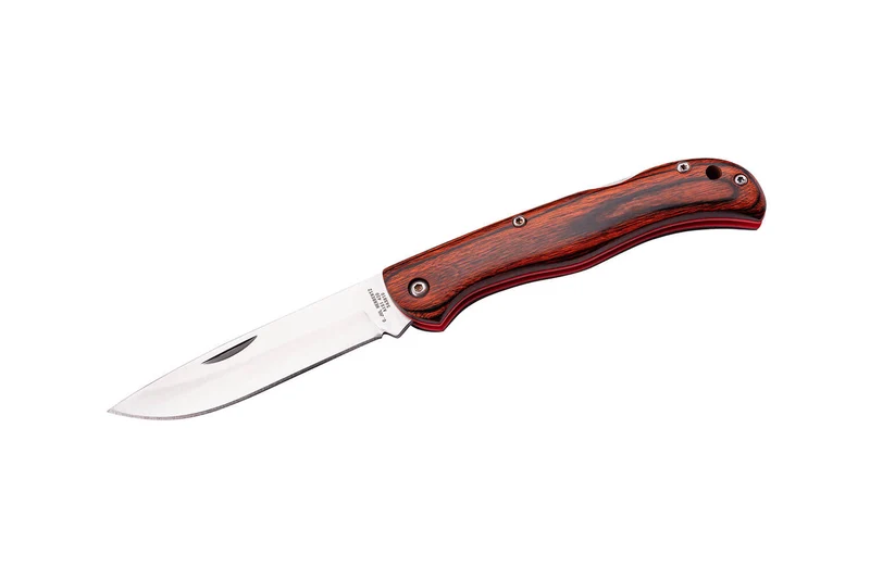 Couteau pliant Herbertz 56381 manche pakkawood rouge