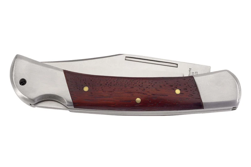 Couteau pliant multifonction Herbertz 214313 manche pakkawood marron 8cm