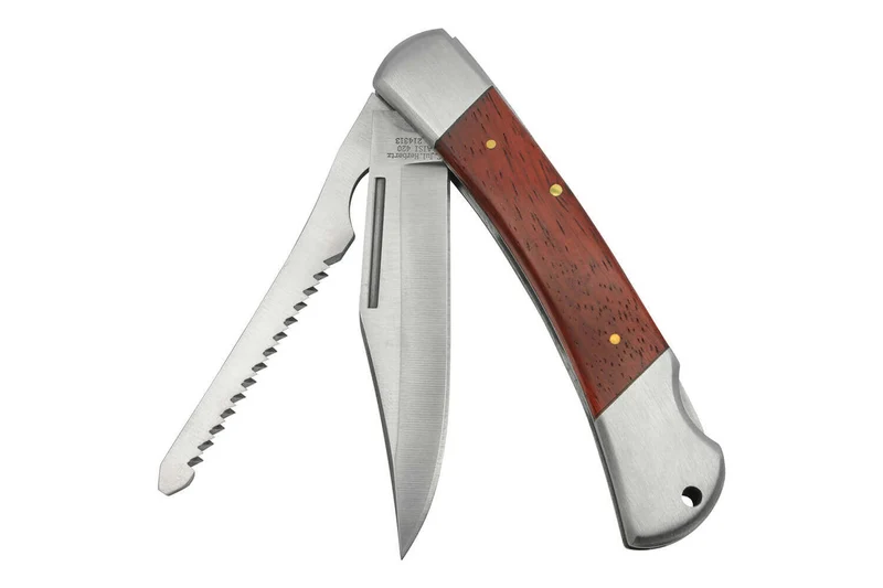 Couteau pliant multifonction Herbertz 214313 manche pakkawood marron 8cm