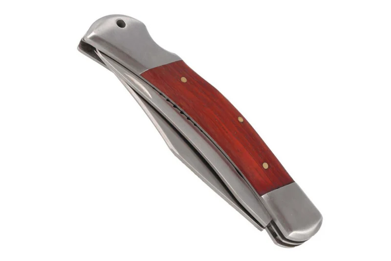 Couteau pliant multifonction Herbertz 214313 manche pakkawood marron 8cm