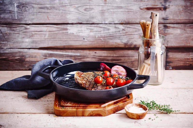 Poêle grill Beka Nori en fonte émaillée 28cm