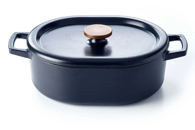 Cocotte ovale Beka Nori en fonte émaillée 31cm