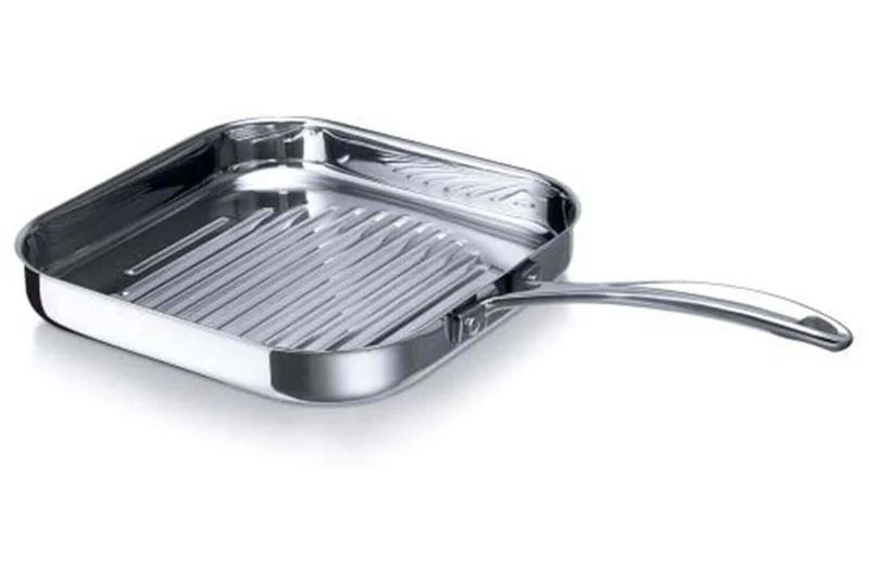 Poêle grill carrée Beka Chef en inox 26,5x26,5cm