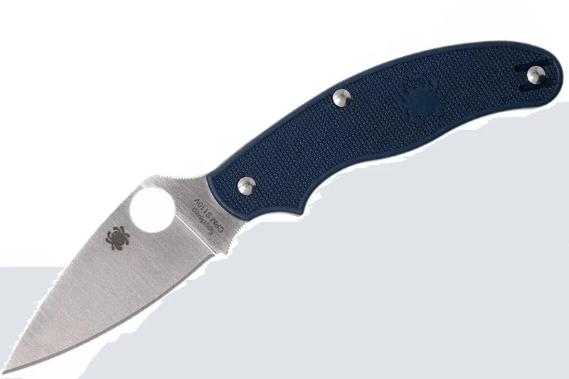 Couteau pliant Spyderco UK Penknife C94PDBL manche en nylon/fibre de verre bleu foncé 10cm