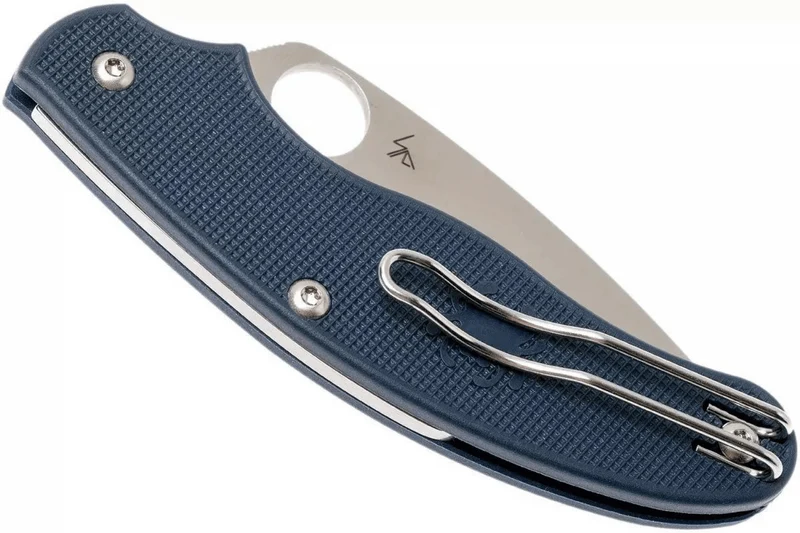 Couteau pliant Spyderco UK Penknife C94PDBL manche en nylon/fibre de verre bleu foncé 10cm