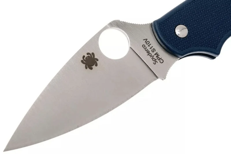 Couteau pliant Spyderco UK Penknife C94PDBL manche en nylon/fibre de verre bleu foncé 10cm