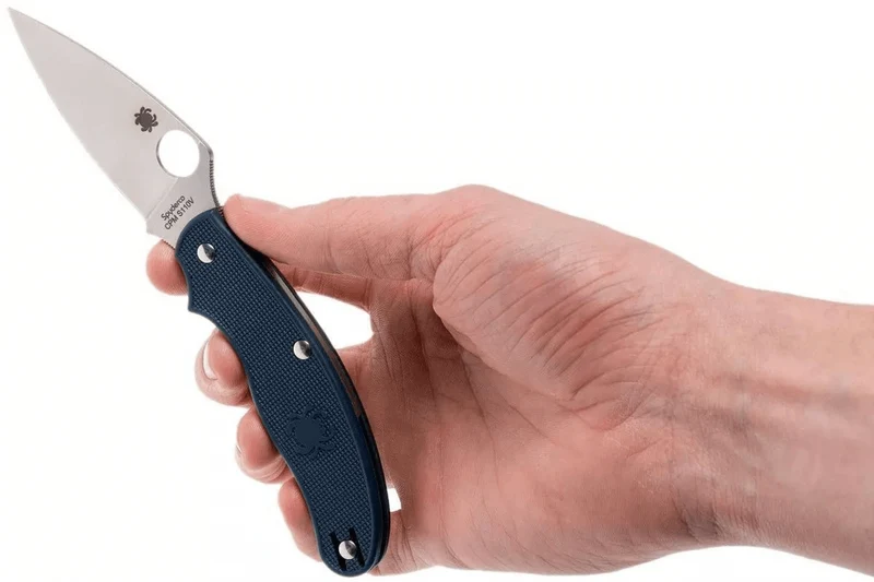 Couteau pliant Spyderco UK Penknife C94PDBL manche en nylon/fibre de verre bleu foncé 10cm