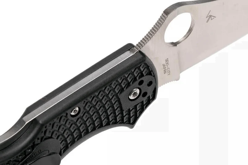Couteau pliant Spyderco Stretch 2 C90PBK2 manche en nylon/fibre de verre noir 12cm