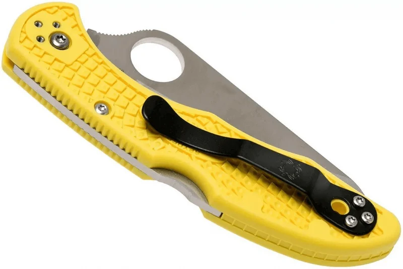Couteau pliant Spyderco Salt 2 C88SYL2 à lame dentée manche en nylon/fibre de verre 10,8cm