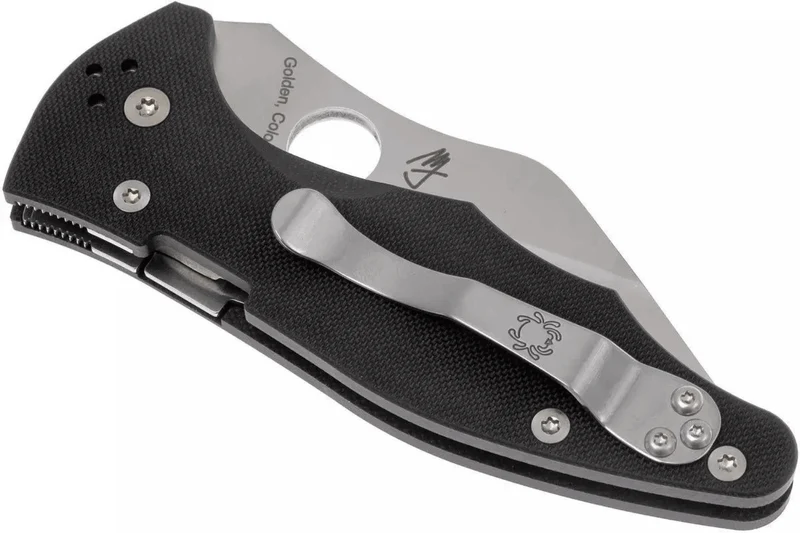 Couteau pliant Spyderco Yojimbo 2 C85GP2 Wharncliffe manche G10 noir 11,4cm