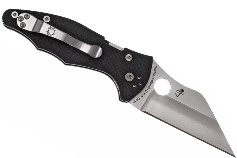 Couteau pliant Spyderco Yojimbo 2 C85GP2 Wharncliffe manche G10 noir 11,4cm