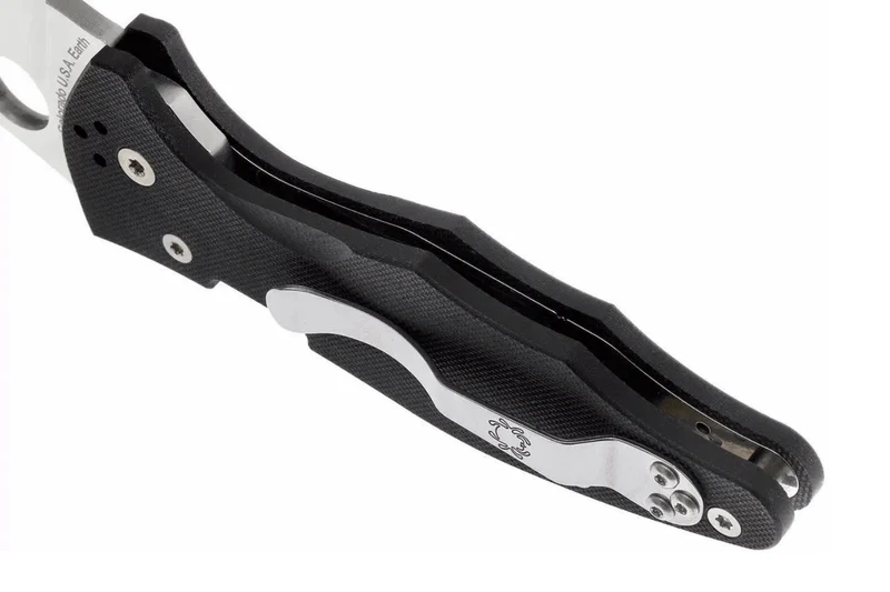 Couteau pliant Spyderco Yojimbo 2 C85GP2 Wharncliffe manche G10 noir 11,4cm